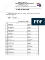 Surat Dispensasi Persiapan MOK (Rabu)