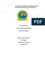 Crime Statistics: Impact On Investing Decisions Among Sole Proprietorship Business Establishments