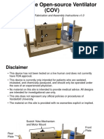 Commodore Open-Source Ventilator (COV) : Mechanical Fabrication and Assembly Instructions v1.0