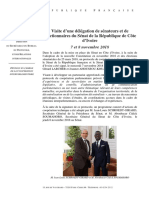 Delegation Du Senat de Cote D Ivoire