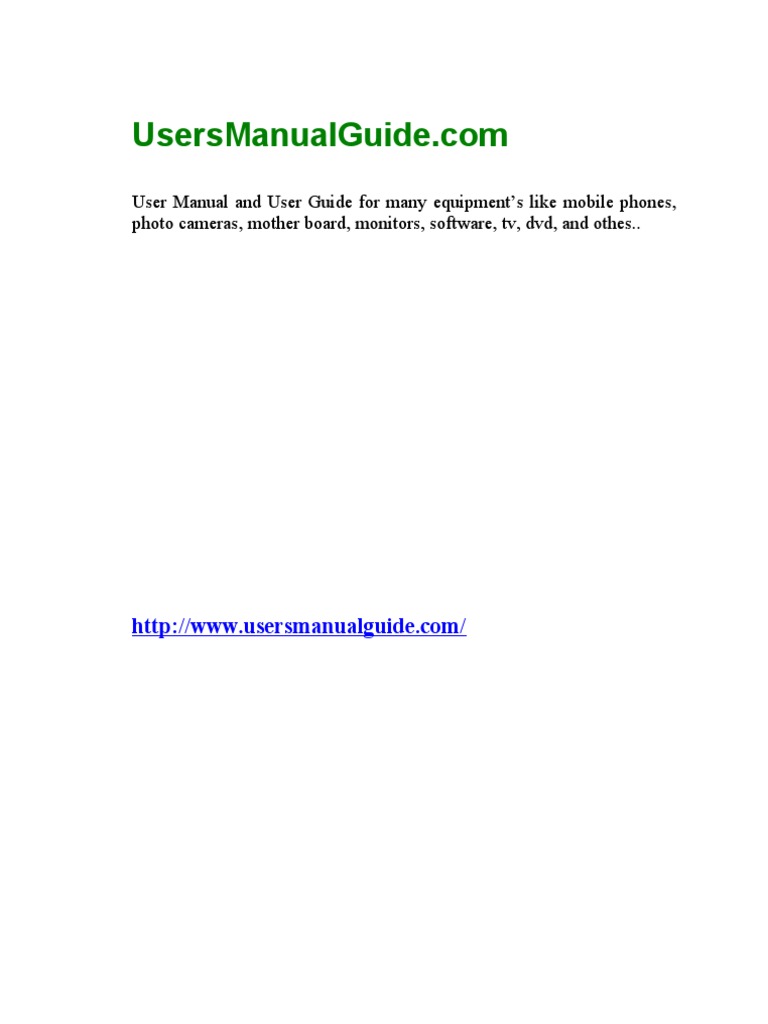 Users Manual Guide | PDF | Personal Computers | Computer Hardware