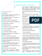 Regulação do metabolismo e perfis metabólicos dos principais órgãos