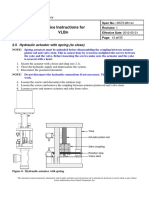 Service Instructions For VLBN: 2.5 Hydraulic Actuator With Spring (To Close)