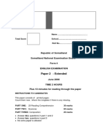 Dokumen - Tips - Somaliland National Examination Board Form 4 English National Examination Board