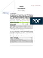 Bachelor of Pharmacy Study Plan From 2021 Onwards