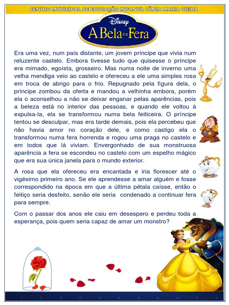 Texto A Bela e A Fera | PDF