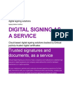 Digital Signing As A Service