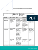 Developing Professional Practice (DVP) Assessment Activity 3 Template