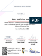 Certificado - Fundamentos Sercop