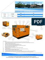 45kva Rental Specification Diesel Generating Set: James Dring Power Plant LTD