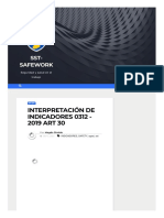 Interpretación de indicadores de seguridad y salud en el trabajo según Resolución 0312 de 2019