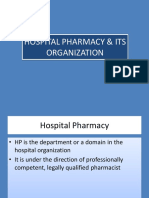 Hospital Pharmacy & Its Organization