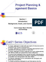 Digital Project Planning & Management Basics: Section 1 Background, Goals, and Course Outline