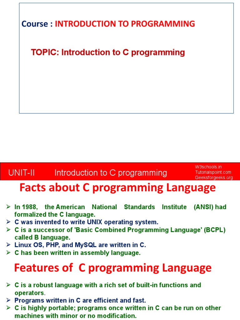 Introduction To C Pdf – GNU C Language Introduction and Reference ...