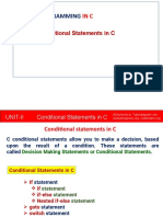 5 Conditional Statements