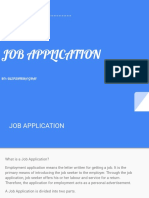 Job Application: Letter Writing