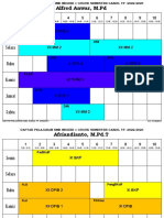 Daftar Pelajaran - Pendidik