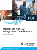 Centerline 2100 Low Voltage Motor Control Centers: Installation Instructions