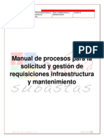 Anexo 09 - Manual de Procesos para Solicitud y Gestion de Requisiciones Infraestructura y Mantenimiento