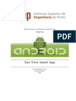 List View Based App: Departamento de Engenharia Informática