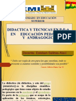 2 - Didáctica y Tecnicas en Ed. Andragógica