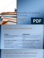 Benefits of Reading E-Books Updated