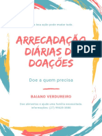 Colorido Pinceladas Doação Cartaz