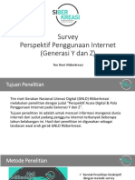 Survey Perspektif Penggunaan Internet Generasi Y Dan Z