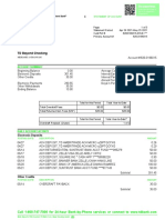 TD Bank statement overview