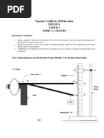 Uganda Certificate of Education Physics Paper 4 Time: 2 Hours