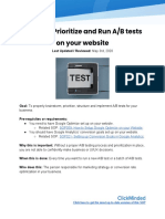 R018 - Prioritize and Run A - B Tests On Your Site