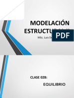 Modelado estructural II: equilibrio de fuerzas