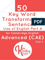 c1 Esential 50 Word Transformation PDF Free