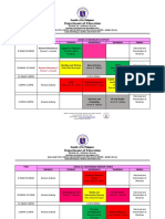 Class Schedule 2nd Sem 2021-2022
