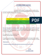 Rol de Evaluaciones