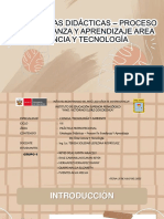 Tb1.u3.e4... Estrategias Didácticas - Proceso de Enseñanza y Aprendizaje Area Ciencia y Tecnología