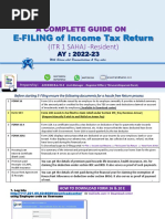 A Complete Guide On It Return - Ay 2022-23