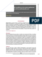 Mediatizacion de La Politica en Los Nuevos Gobiernos de América Latina