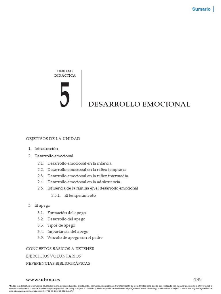 Desarrollo emocional en etapas clave | PDF | Las emociones | Comportamiento