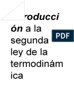 Introducción de Termodinámica