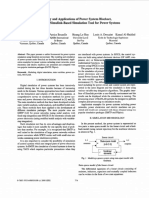 Theory and Applications of Power System Blockset