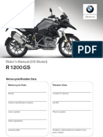 BMW Motorrad R 1200 GS Owner's Manual