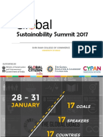 Proposal For SRCC Global Sustainability Summit 2017