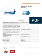 FICHA TÉCNICA MASCARILLA