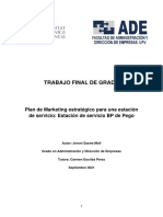 Sastre - Plan de Marketing Estrategico para Una Estacion de Servicio Estacion de Servicio BP de P...