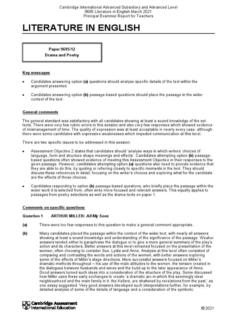 Literature in English PDF Poetry Essays