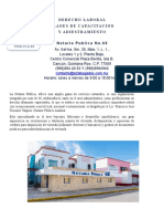 Planes de capacitación y adiestramiento en notaría sobre derecho laboral