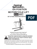 Harbor Freight High Position Motorcycle Lift