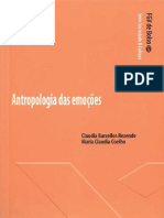 Antropologia Das Emocoes - Livro FGV - Maria Claudia Pereira Coelho