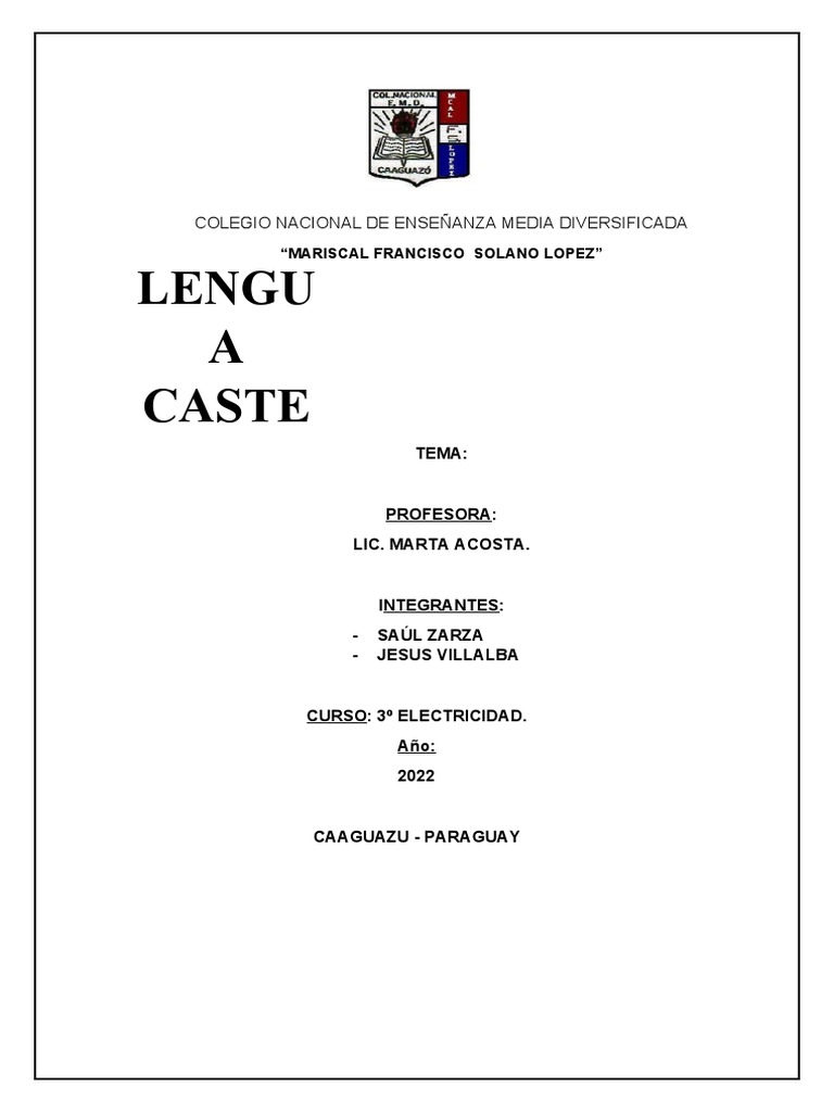 Colegio Nacional de Enseñanza Media Diversificada | PDF